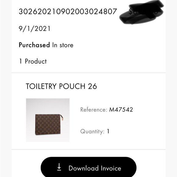 ✨Louis Vuitton Toiletry 26 authentic with samorga insert. Brand new in dustbag - Picture 9 of 10